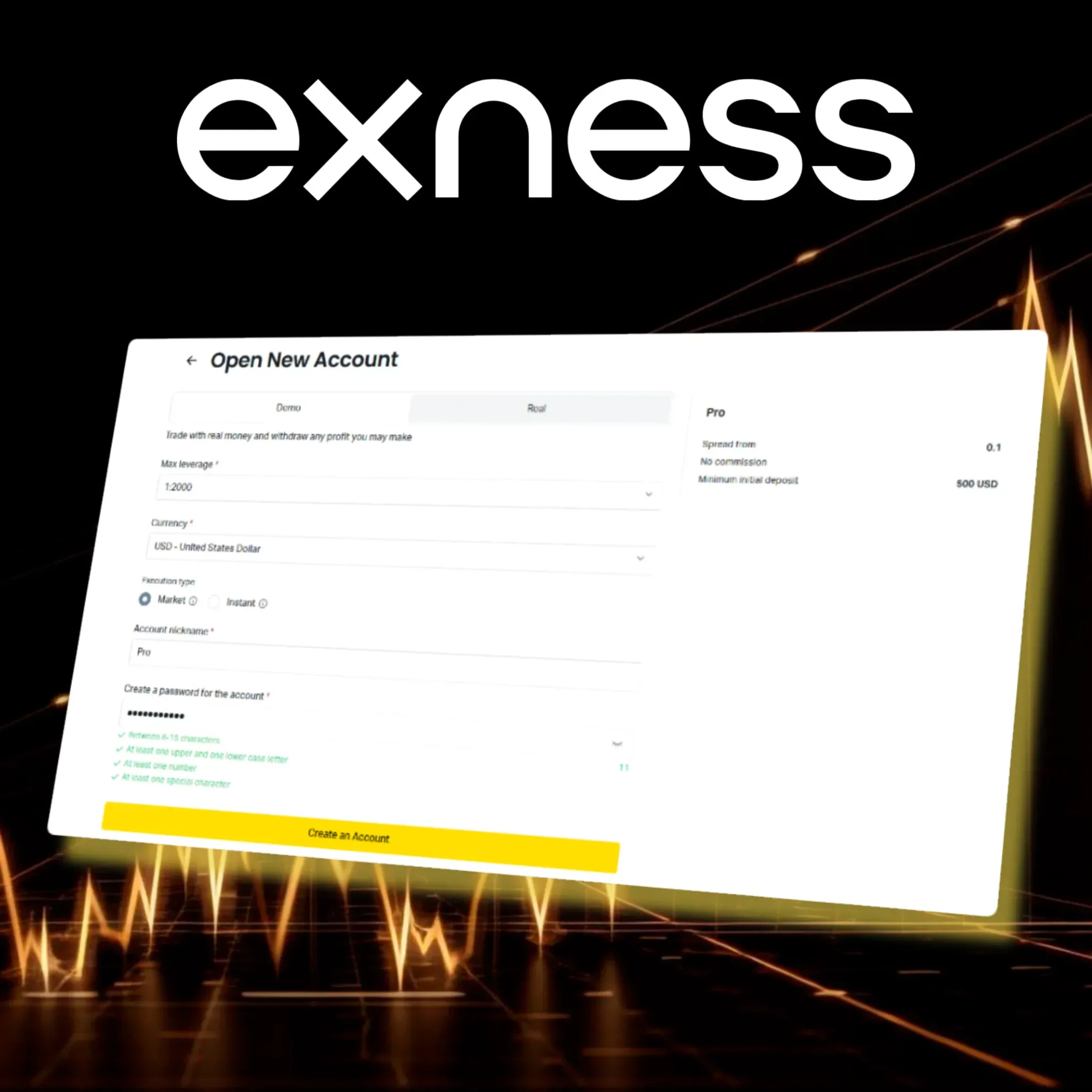 開設 Exness 帳戶